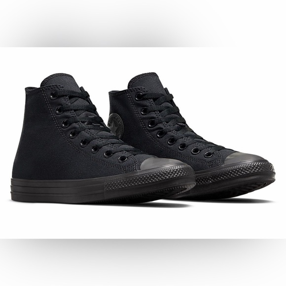 Converse Men's All Star Black High-Top Sneakers Men’s Size 10 Women’s Size 12 - Picture 3 of 15
